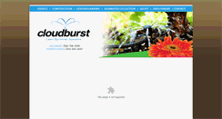 Desktop Screenshot of cloudburstsprinkler.com