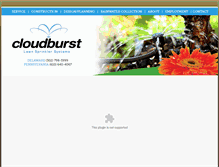 Tablet Screenshot of cloudburstsprinkler.com